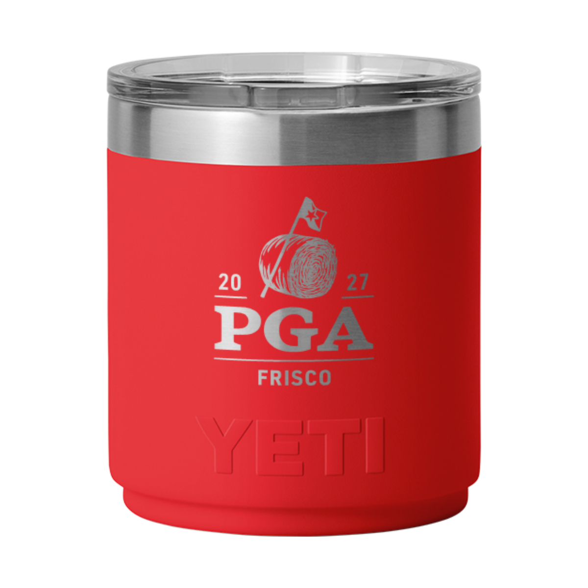 YETI 2027 PGA Championship 10oz Stackable Rambler Lowball in Red
