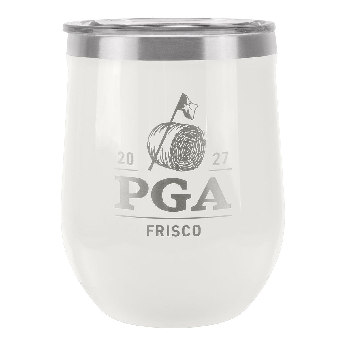 Corkcicle 2027 PGA Championship Classic 12oz Stemless Wine Cup in Oat Milk
