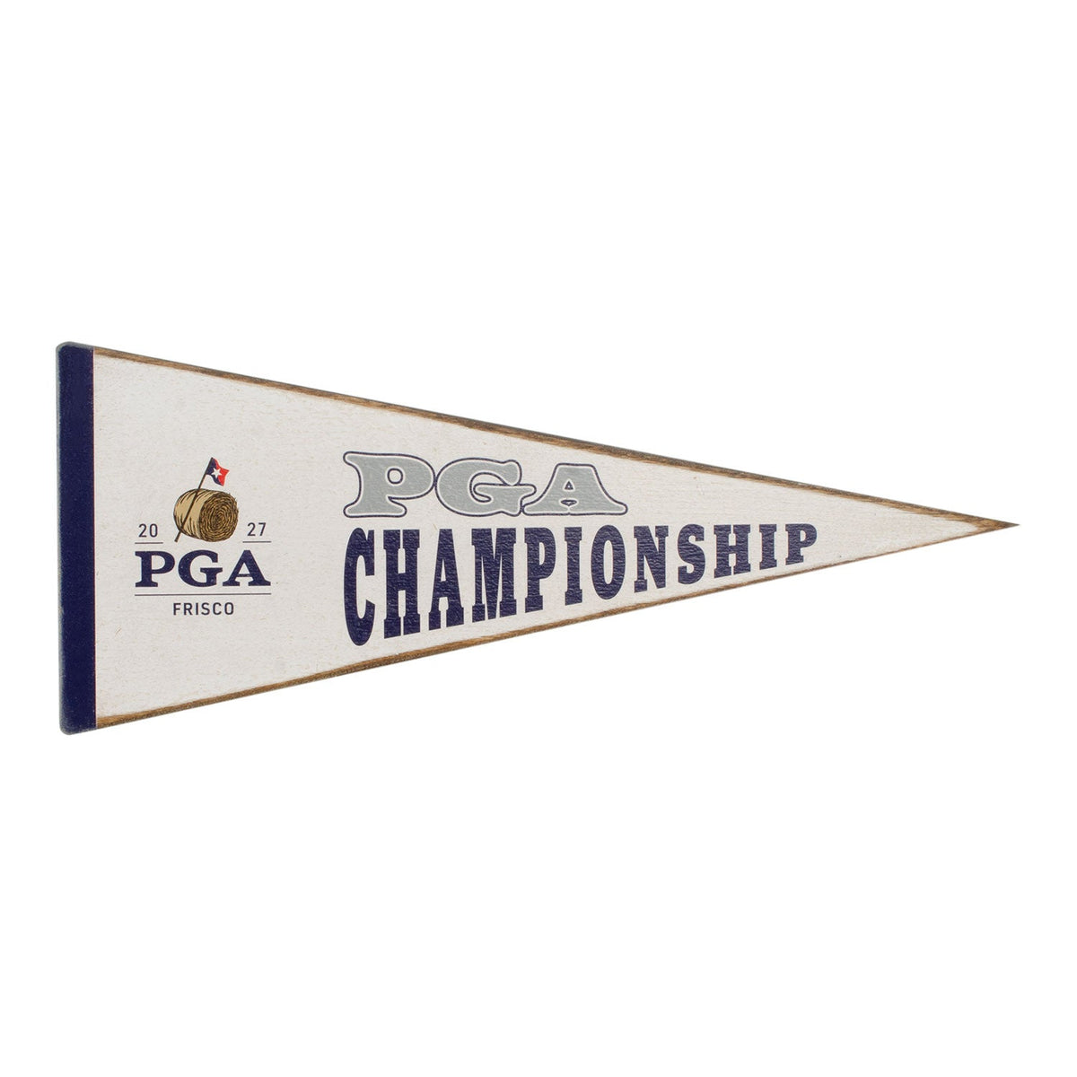Signs by the Sea 2027 PGA Championship Wood Pennant in White and Navy