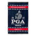 Dynamic 2027 PGA Championship Woven Towel in Navy, Red, and White