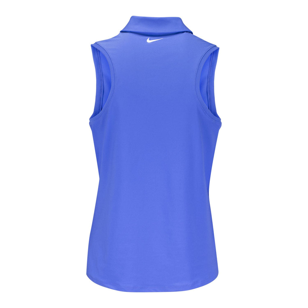 Nike 2027 PGA Championship Women's Victory Sleeveless Polo in Sapphire