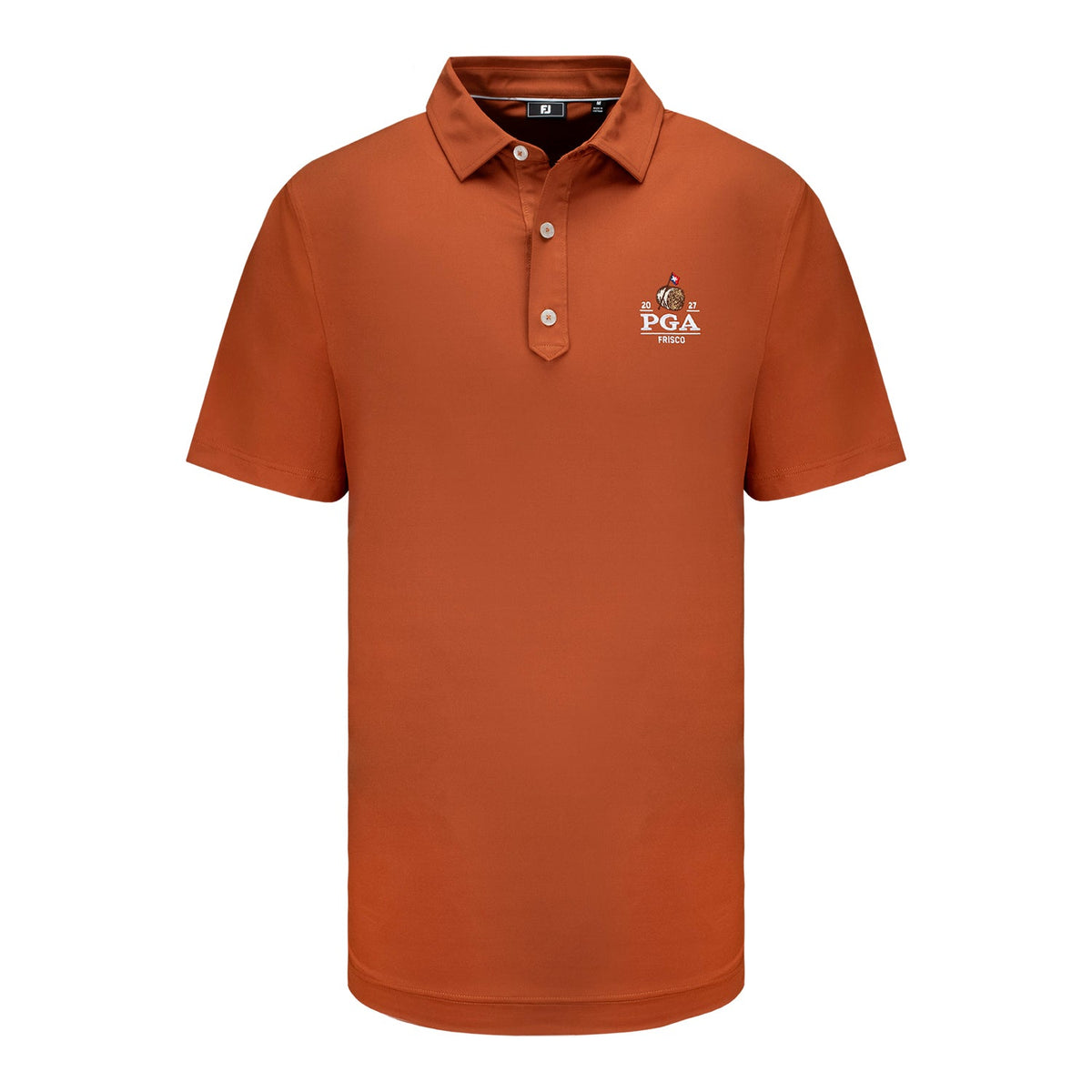 FootJoy 2027 PGA Championship Solid Lisle Polo in Orange Reset
