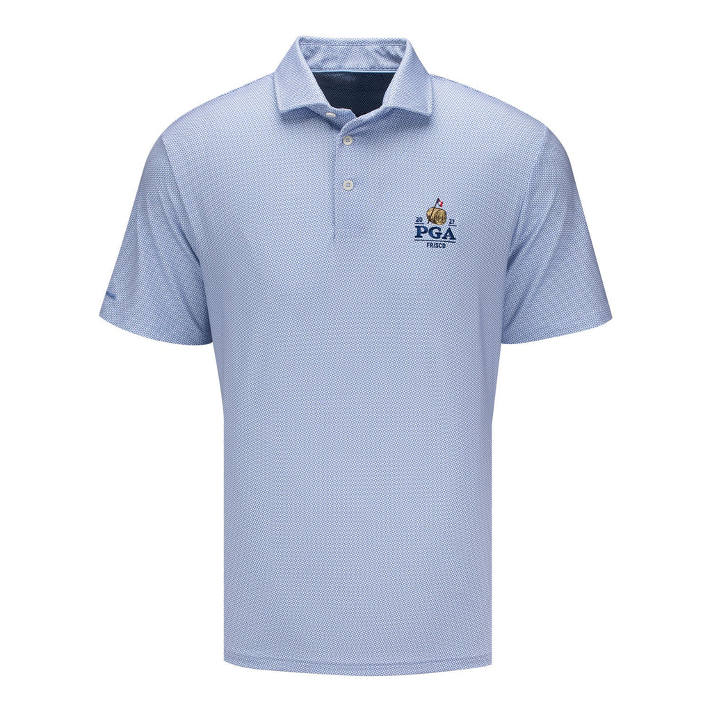 Ralph Lauren 2027 PGA Championship Lightweight Airflow Jersey Deco Polo in Fall Blue Beekman