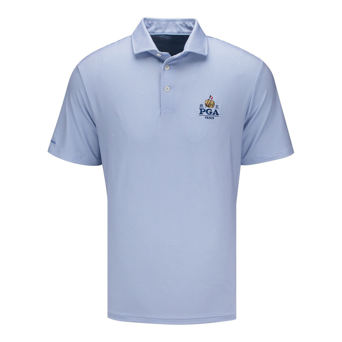 Ralph Lauren 2027 PGA Championship Lightweight Airflow Jersey Deco Polo in Fall Blue Beekman
