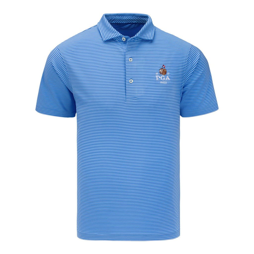 Fairway & Greene 2027 PGA Championship Park Stripe Polo in Blue