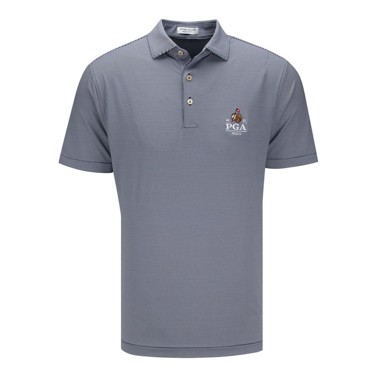 Peter Millar 2027 PGA Championship Jubilee Stripe Performance Polo in Navy
