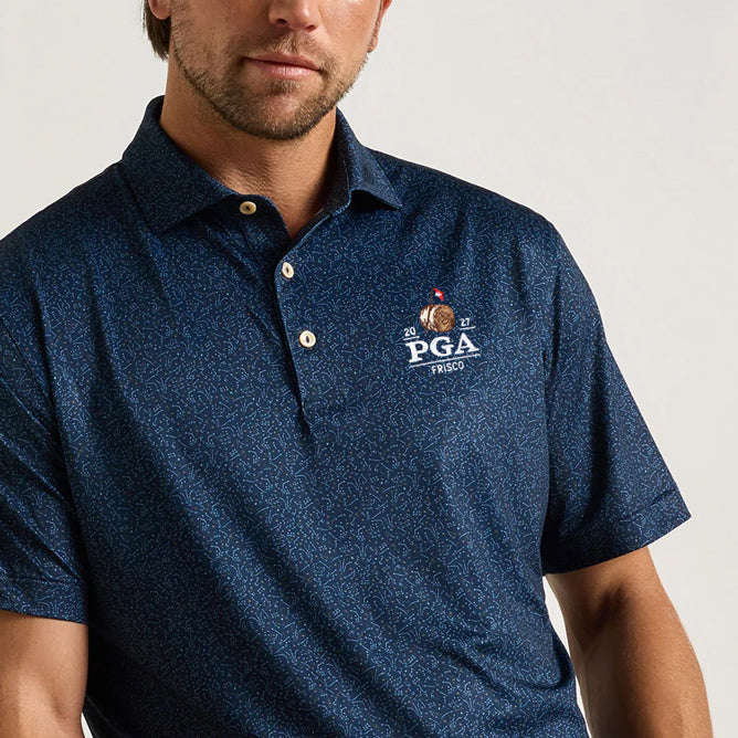 Peter Millar 2027 PGA Championship Winning Play Performance Polo in Navy