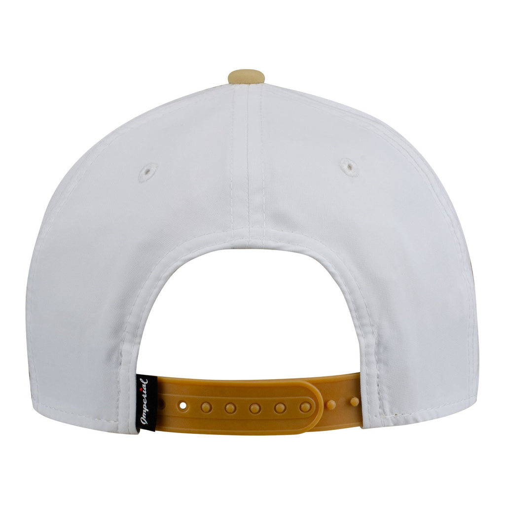 Imperial 2027 PGA Championship Harrison Two Tone Hat in White and Deep Gold