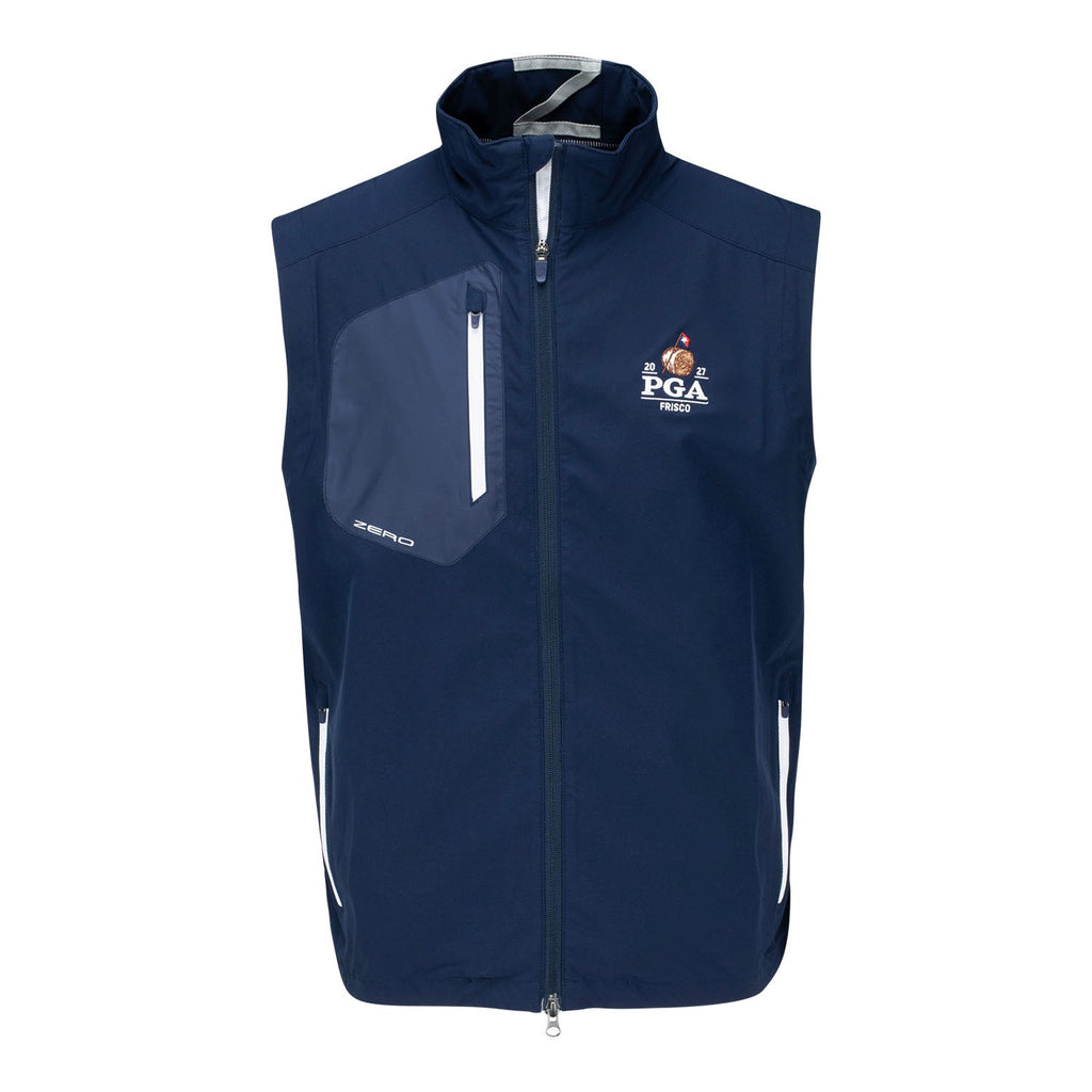 Zero Restriction 2027 PGA Championship Z700 Full Zip Vest in Navy