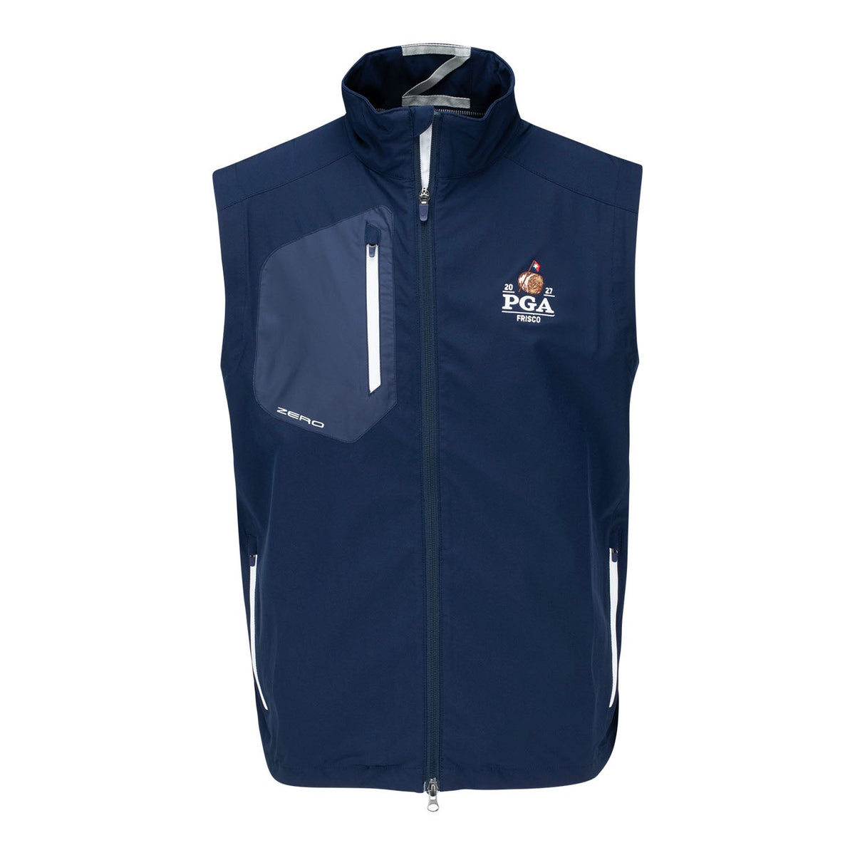 Zero Restriction 2027 PGA Championship Z700 Full Zip Vest in Navy