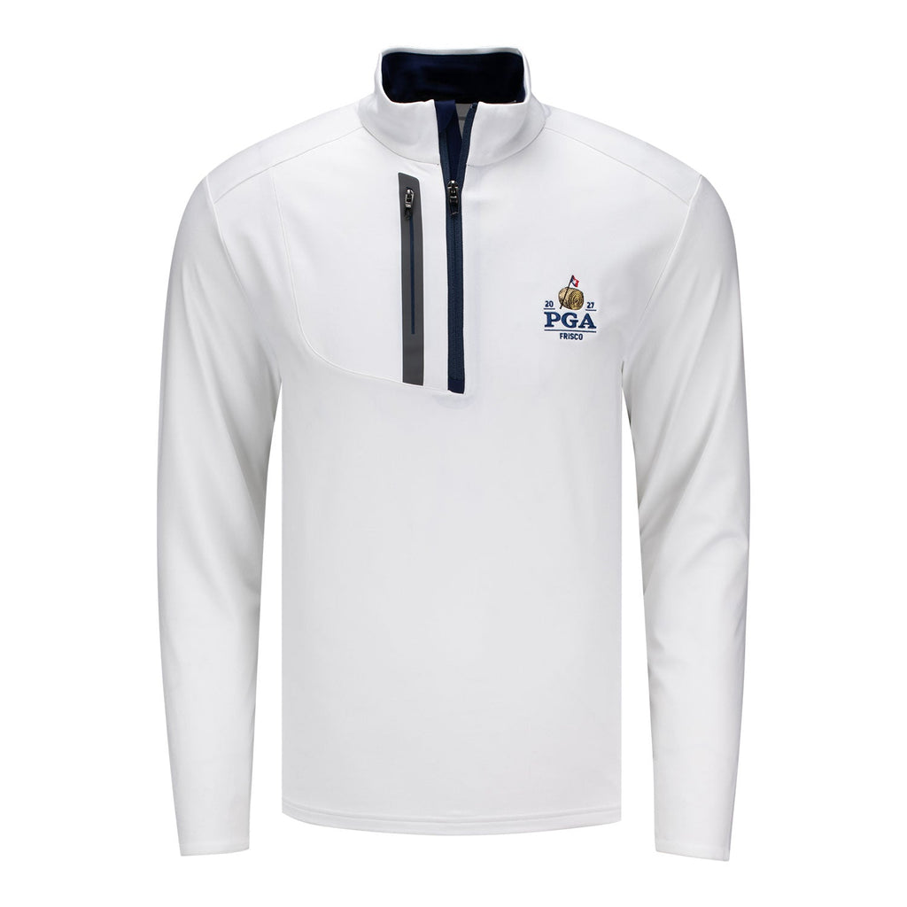 Ralph Lauren 2027 PGA Championship Luxury Performance Driver Quarter Zip Pullover in Ceramic White