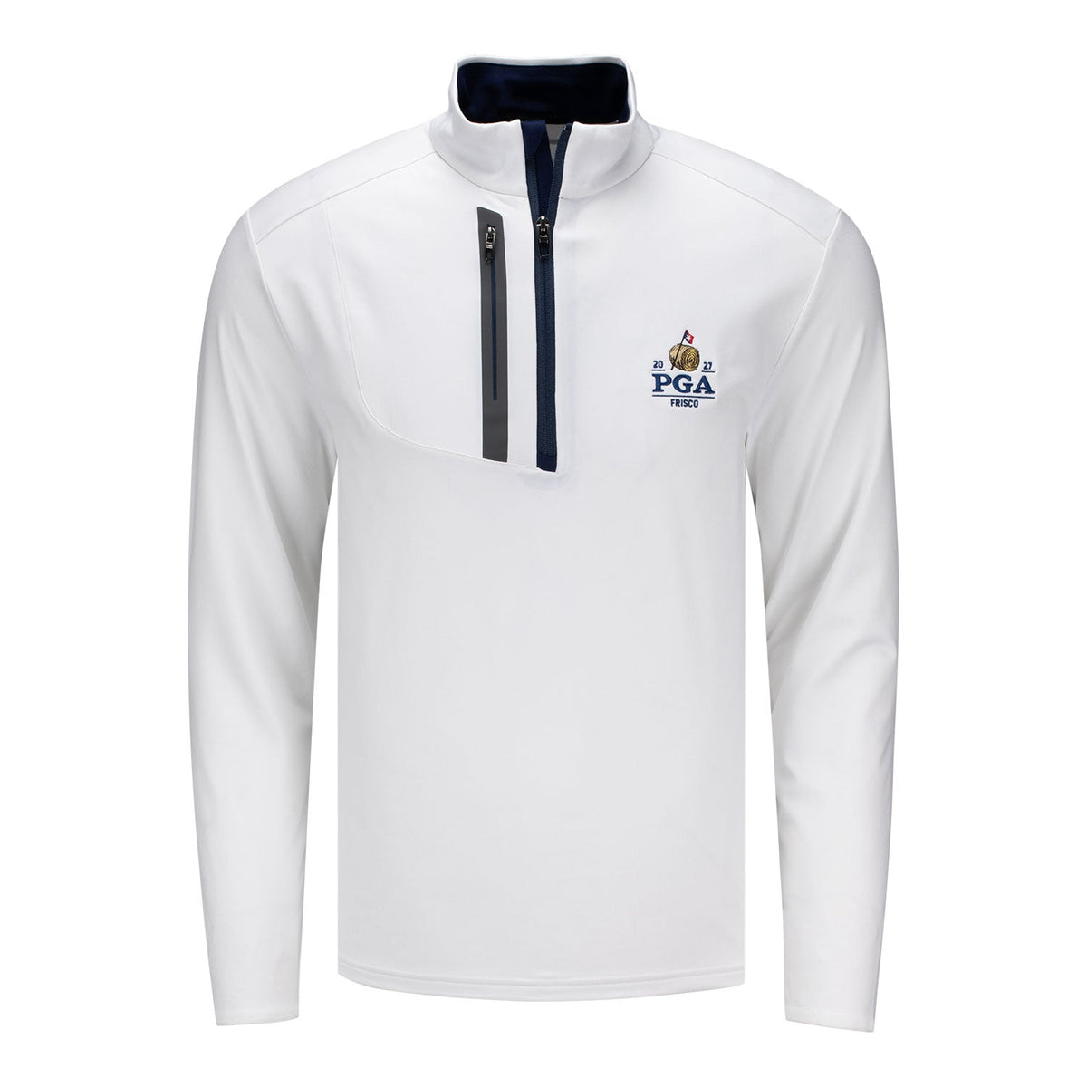 Ralph Lauren 2027 PGA Championship Luxury Performance Driver Quarter Zip Pullover in Ceramic White