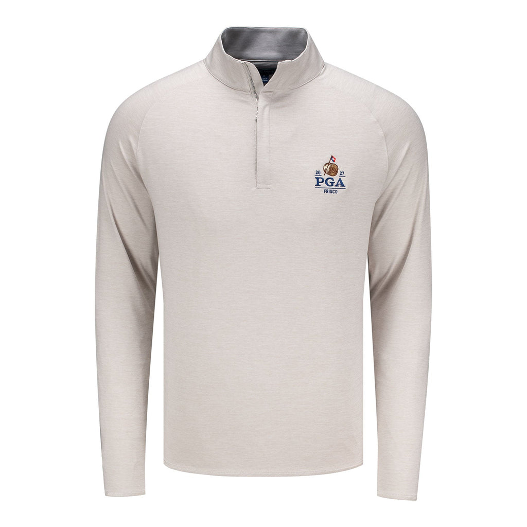 Peter Millar 2027 PGA Championship Stealth Performance Quarter Zip in Grey Mist