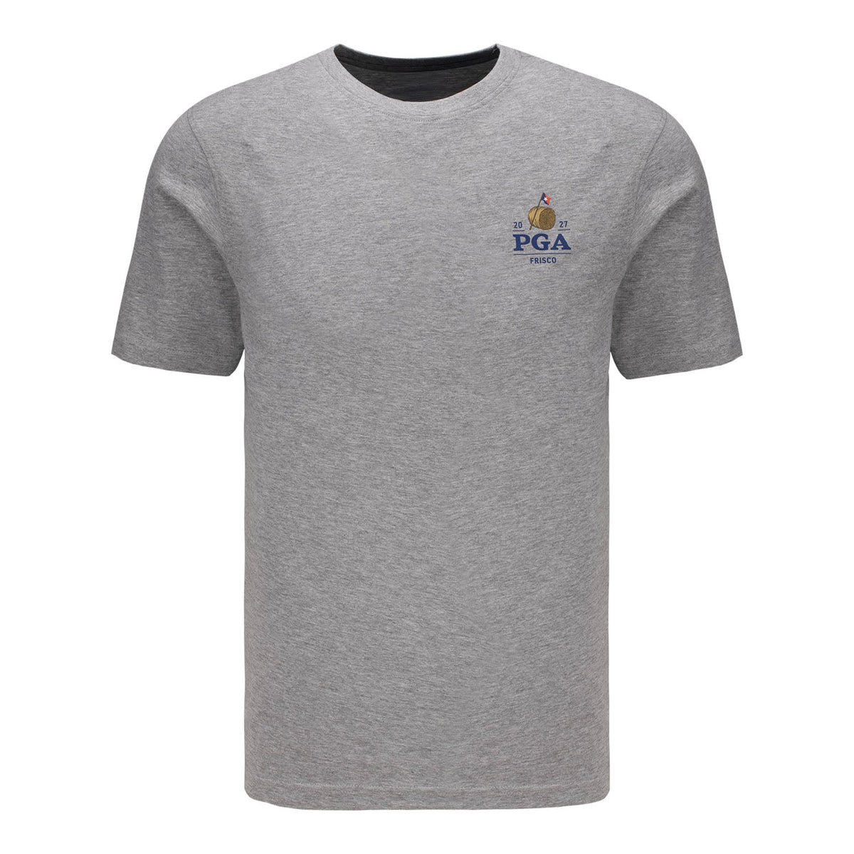 Ahead 2027 PGA Championship Pembroke Texas Flag Text T-Shirt in Heather Grey